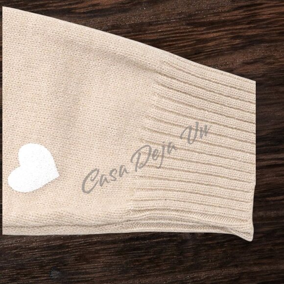 Pretty Preppy Slouchy Lace Notch Collar Long Sleeve Soft Baggy Fuzzy Sweater - Picture 4 of 10